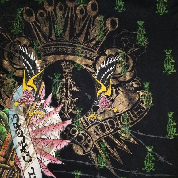 Christian Audigier. Very Rare Vintage beautiful collectible t-shirt .  L… - Picture 6 of 16
